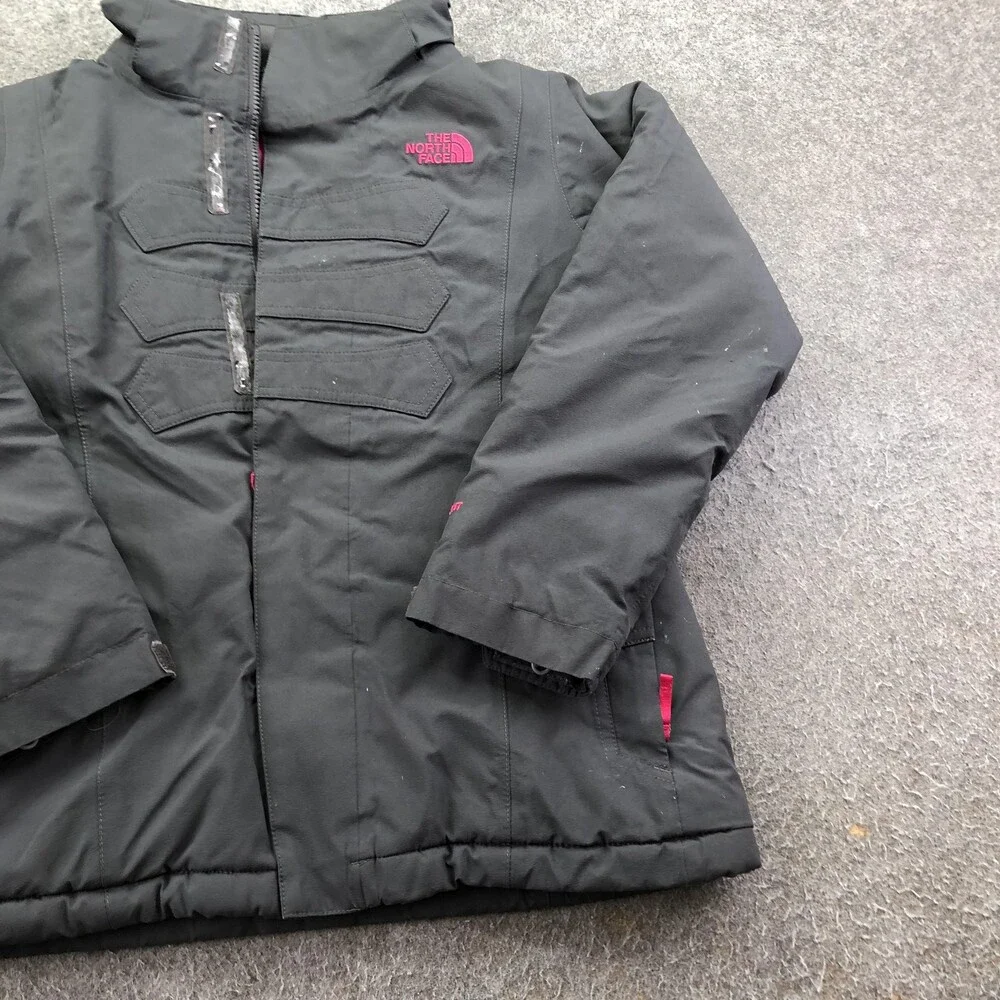 The North Face Jacket Girls Medium 10/12 Gray HyVent Insulated Ski Snow Winter